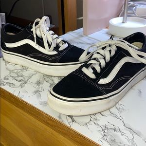 black & white vans